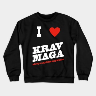 i love krav maga Crewneck Sweatshirt